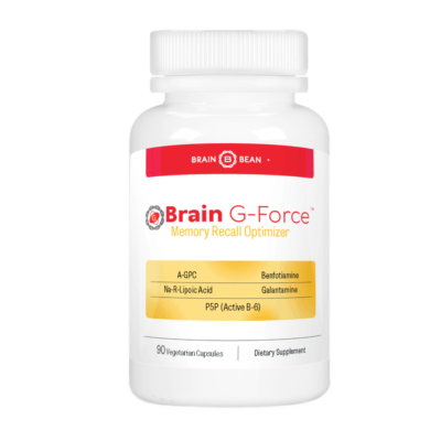 Brain G-Force | for Optimal Brain Function | with Galantamine, R-Lipoic Acid, A-GPC, and Benfotiamine | 45 Servings