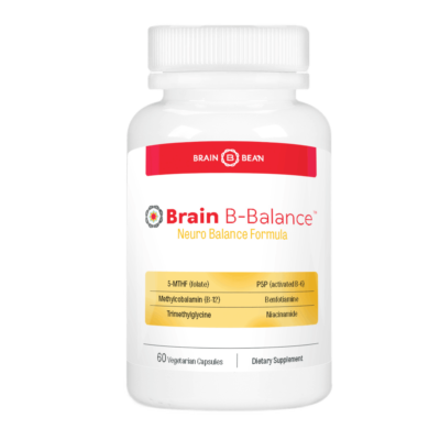 Brain B Balance: Methyl B Complete - Neurobalance Formula with Methylated B Complex - Supports Mood.Mind.Memory - 60 Vegan Capsules