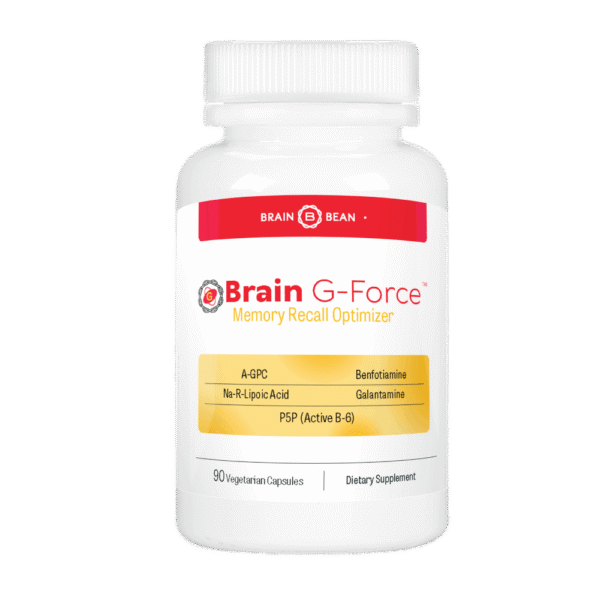 Brain G-Force | for Optimal Brain Function | with Galantamine, R-Lipoic Acid, A-GPC, and Benfotiamine | 45 Servings