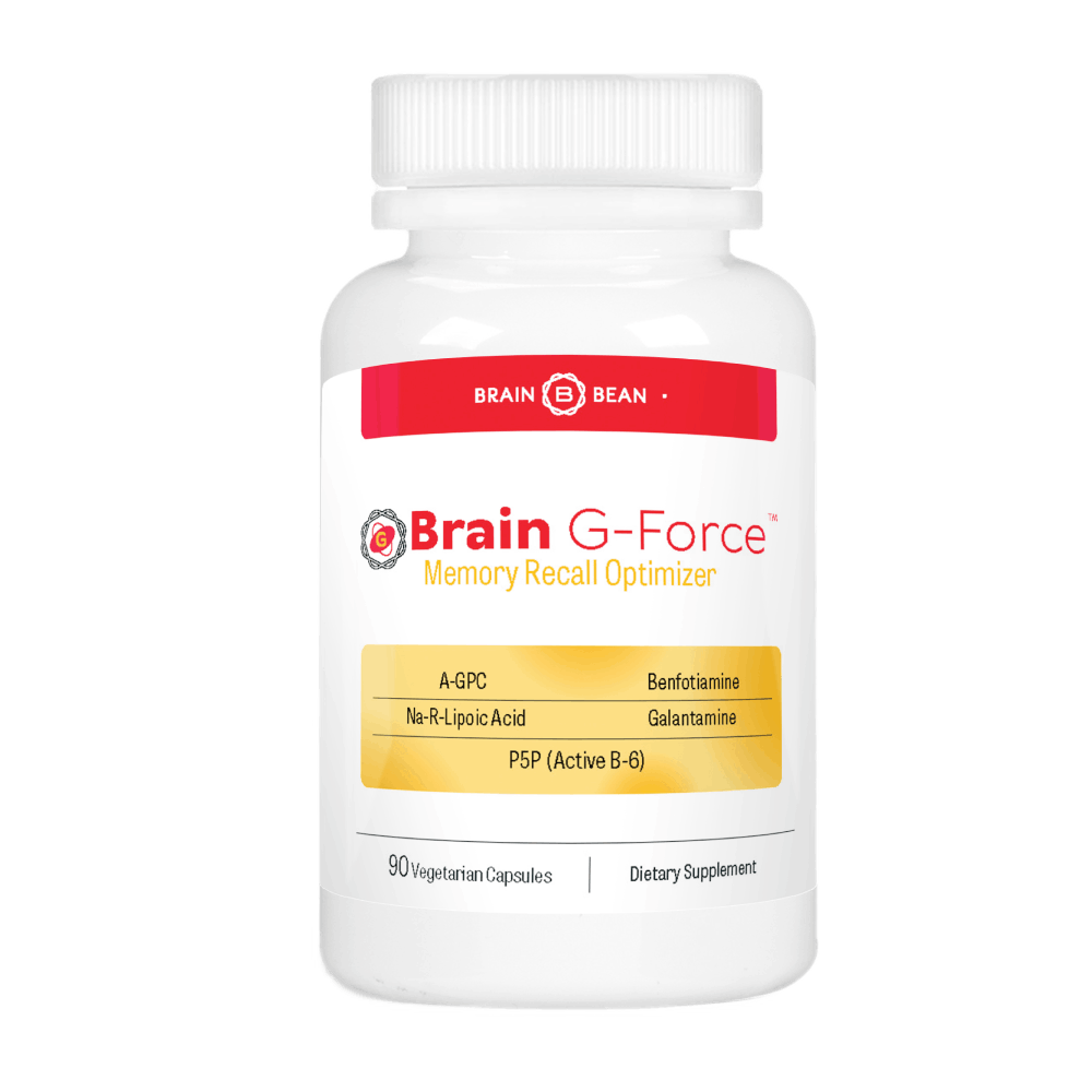 Brain G-Force | for Optimal Brain Function | with Galantamine, R-Lipoic Acid, A-GPC, and Benfotiamine | 45 Servings