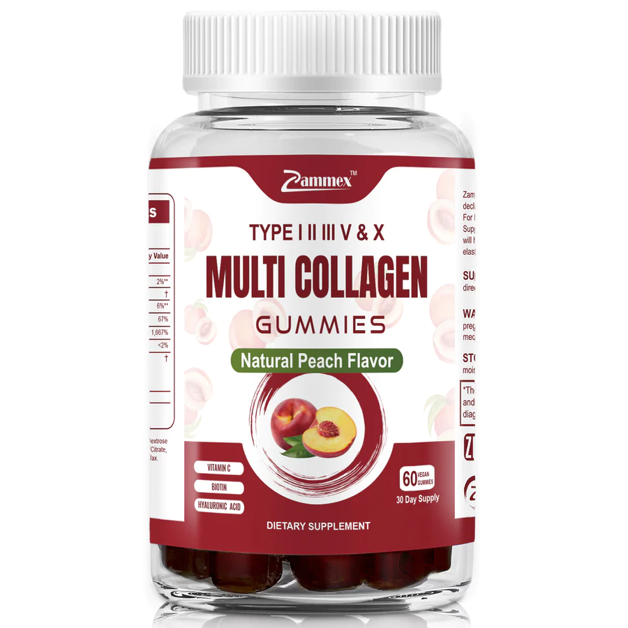 Multi Collagen Gummies Peach flavor