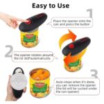 Jomoks Black Electric Can Opener For Weak Hands, Automatic Can Opener For Seniors