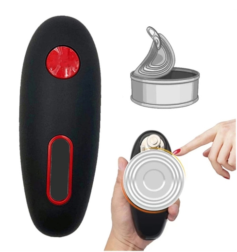 Jomoks Black Electric Can Opener For Weak Hands, Automatic Can Opener For Seniors