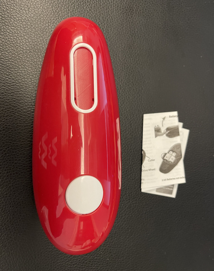 Jomoks Red Electric Can Opener For Weak Hands, Automatic Can Opener For Seniors